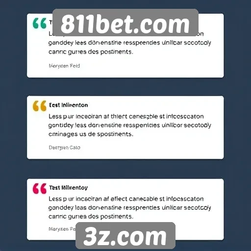 Depoimentos de usuários sobre a experiência no 811bet